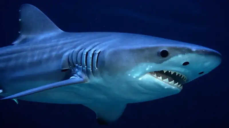 A ghost shark reveals unique teeth in the glowing abyss