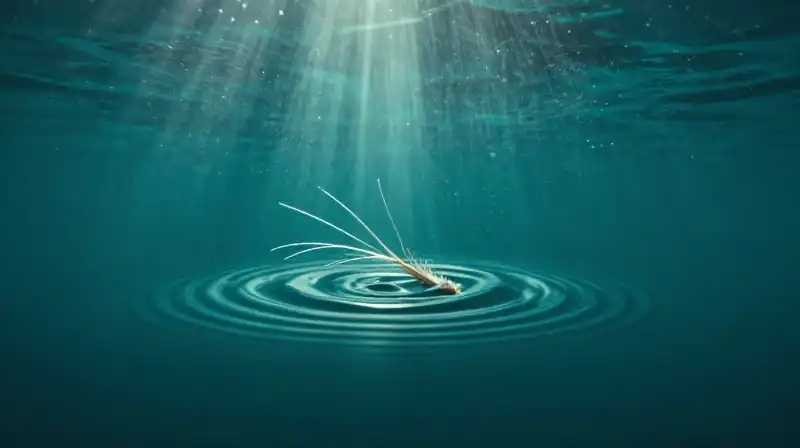 Seal whiskers detect vibrations amidst tiny, shimmering underwater ripples